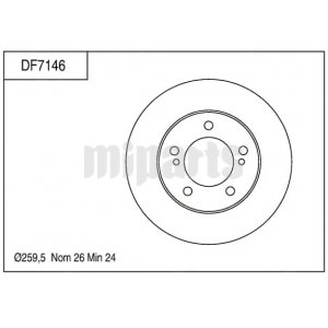 4020671U00,DF7146 Nissan frein à disque wholesale